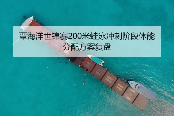 覃海洋世锦赛200米蛙泳冲刺阶段体能分配方案复盘